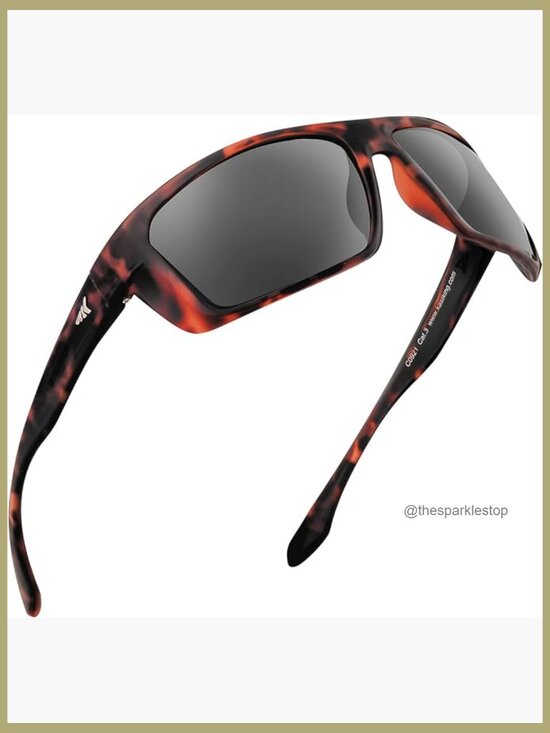 Polarized Sport Sunglasses with Oleophobic Coating for Driving Fishing Cycling